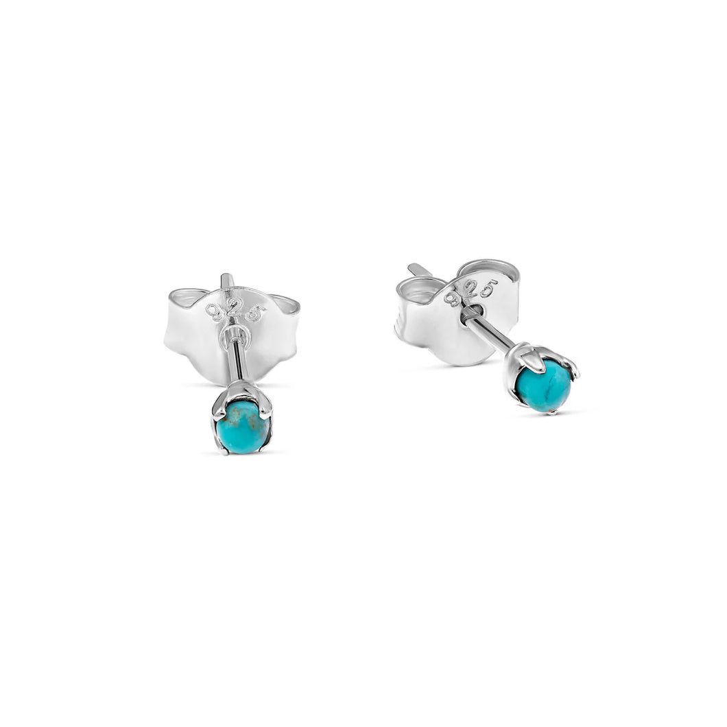 dainty turquoise studs