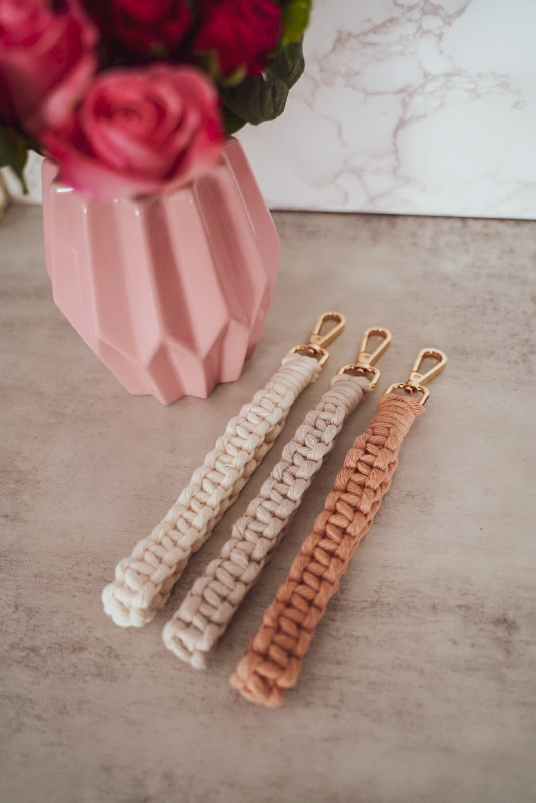 the cord collection macrame wristlet - 3 colours available